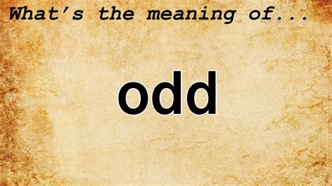 odds traduzione|odd meaning in italian.